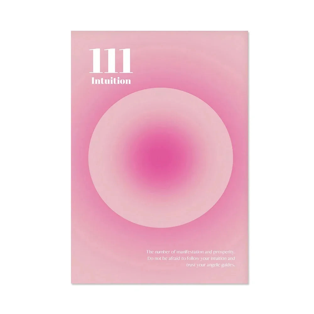 Abstract Aura Gradient Poster Daily Affirmation Spiritual Pink Wall Art Butterfly Canvas Painting Picture Aesthetics Room Decor